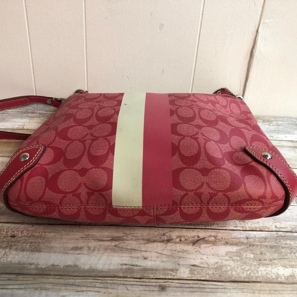 Coach Leather Trim Monogram Hobo Pink  Body Bag - Picture 8 of 8